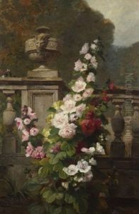 Nature Morte Aux Roses by Emile-Henri Brunner-Lacoste