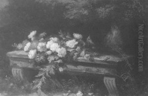 Le Banc Fleuri by Emile-Henri Brunner-Lacoste