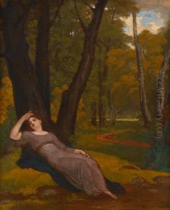 Una Sleeping In A Wood by Washington Allston