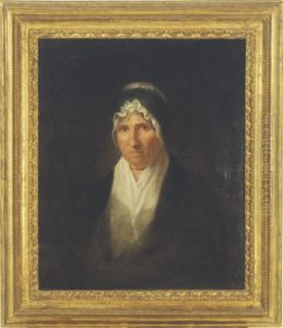 Portrait Of Mrs. William Channing by Washington Allston