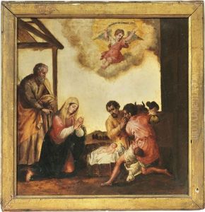 Adorazione Dei Pastori by Felice Brusasorci