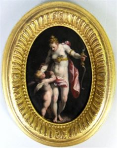 Venus Punishing Cupid by Felice Brusasorci