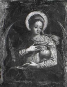Madonna And Child by Felice Brusasorci