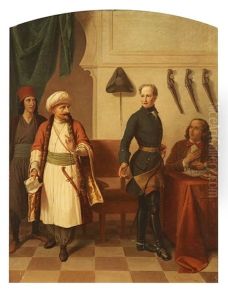 King Charles Xii In Bender by Gustaf Henrik Brusewitz
