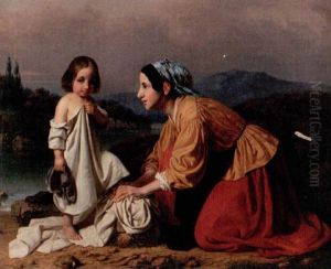 Efter Badet by Gustaf Henrik Brusewitz