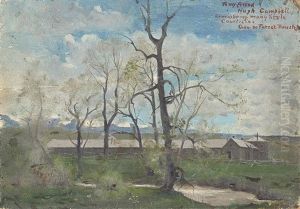 Old Crow Indian Agency, Montana, 1883 by George de Forest Brush