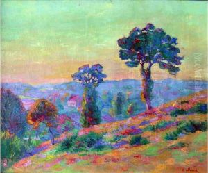 paysage Du Limousin  by Eugene Alluaud