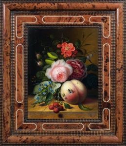 Nature Morte De Fruits Et Insectes