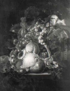 Blumen- Und Fruchtestilleben