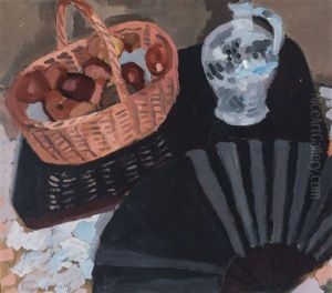 Still Life With Fan Ii by Jean Brusselmans