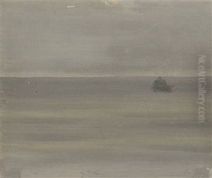A Misty Sea by Jean Brusselmans