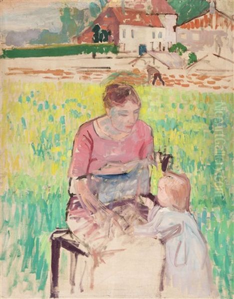 Mother And Child In The Garden (1915) - view 1