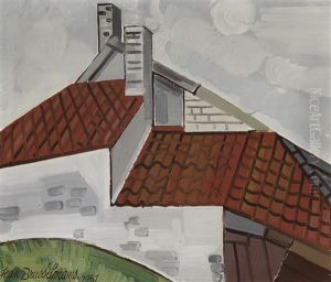The Roofs Of Grimbergen (1951) by Jean Brusselmans