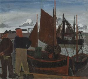 The Port Of Zeebruges (1929) by Jean Brusselmans
