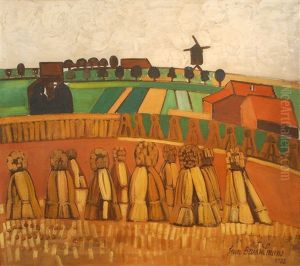 Paysage Brabancon Au Moulin by Jean Brusselmans