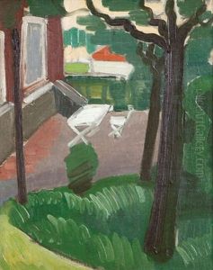 Le Jardin De La Maison De Jean by Jean Brusselmans