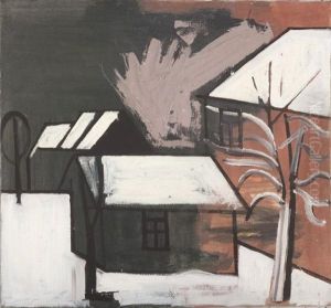 Paysage Sous La Neige by Jean Brusselmans