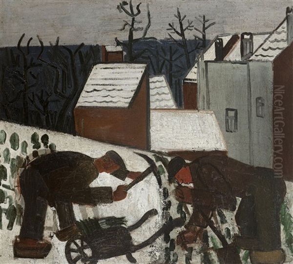 L'homme A La Pioche - Hiver - view 1