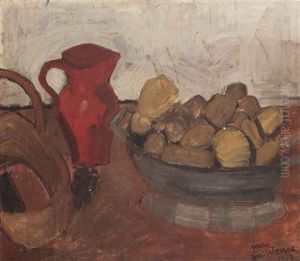 A Still Life With Potatoes by Jean Brusselmans