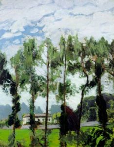 Zomerlandschap by Jean Brusselmans