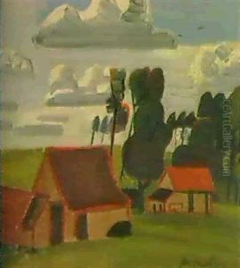 Fermette A Grand-bigard-1935 by Jean Brusselmans