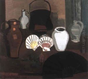 Nature Morte Aux Deux Coquilles by Jean Brusselmans