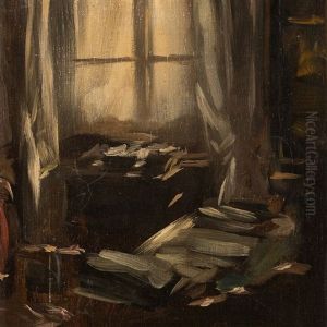 Study Room by Ferdinand Brutt