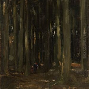 In The Forest by Ferdinand Brutt