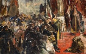 Hammonia - An Allegory Of The City Of Hamburg by Ferdinand Brutt
