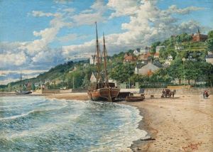 Summer Day In Hamburg Blankenese by Hans de Bruycker
