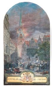 St. Petri Im Grosen Brand Von Hamburg 1842