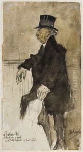 M. Le Notaire Se Chauffant Au Poele M. Le Notaire Se Chauffant Au Poele