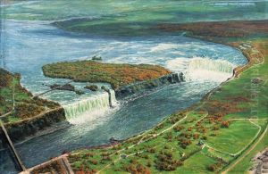 Bird's Eye View Of The Niagara Falls by Richard De Bruycker