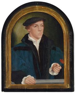 Portrait Of A Young Man With A Carnation, by Bartholomaeus Bruyn the Elder