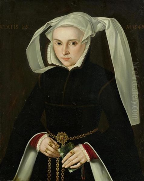 Portrait Of A Young Woman At The Age Of 25 - view 1