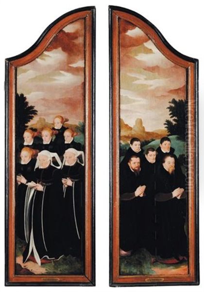 Le Donateur Et Sa Famille (+ La Donatrice Et Sa Famille; Pair) - view 1