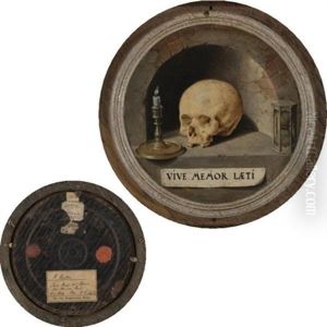 Vanitas Still Life With A Skull by Bartholomaeus Bruyn the Elder