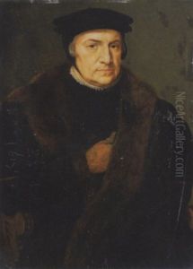 Portrait D'homme Au Manteau De Fourrure