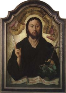 Christus Als Salvator Mundi by Bartholomaeus Bruyn the Elder