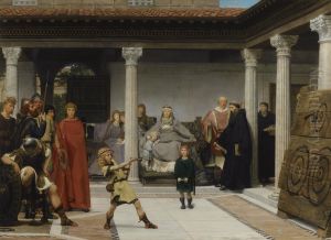 Education Of The Children Of Clovis by Sir Lawrence Alma-Tadema