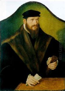 Bildnis Eines Bartigen Herrn by Bartholomaeus Bruyn the Elder