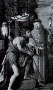 Saints Anthony Abbot, John The Baptist, Francis Of Assisi by Bartholomaeus Bruyn the Elder
