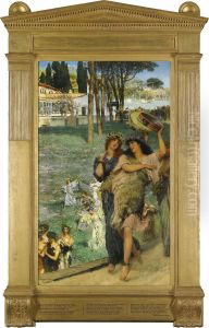 A Spring Festival (on The Road To The Temple Of Ceres) by Sir Lawrence Alma-Tadema