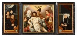 Triptychon Mit Kolner Stifterportrats by Bartholomaeus (Barthel) Bruyn the Younger