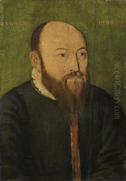 Portrait D'homme Sur Fond Vert - view 1