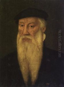 Portrait D'homme En Buste Presque De Face by Bartholomaeus (Barthel) Bruyn the Younger