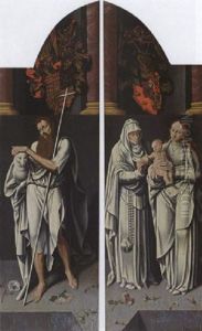 St. John The Baptist; Madonna And Child With St. Anne by Bartholomaeus (Barthel) Bruyn the Younger