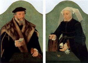 A Portrait Of A Bearded Man by Bartholomaeus (Barthel) Bruyn the Younger