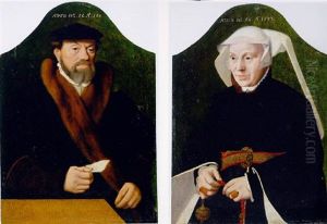 Portrait Of A Gentleman In A Black Coat With A Fur Collar And A Black Hat, A Letter In His Right Hand