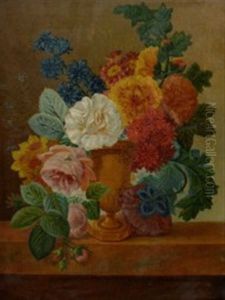 Nature Morte Aux Fleurs by Johannes Cornelis de Bruyn